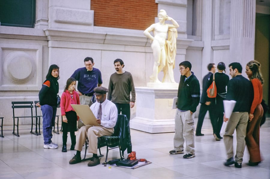Painter at the Met, New York City, 2004 © Joseph Gamble