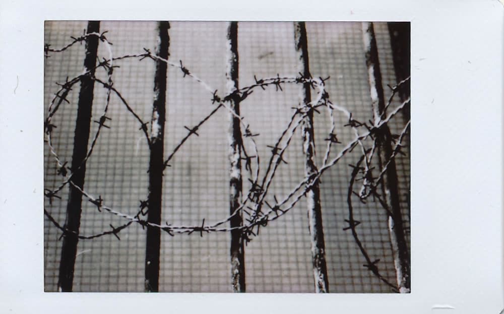 Experimenting with black and white photography on colour Fuji INSTAX