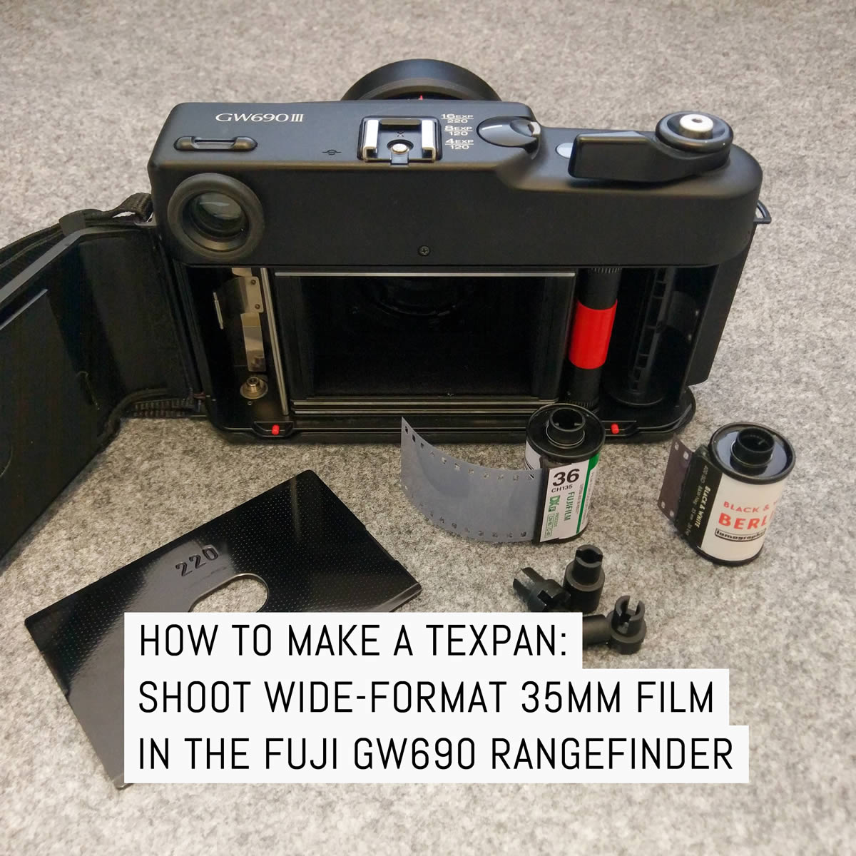 How to make a TEXPan: shoot wide-format 35mm film in the Fuji GW690III rangefinder