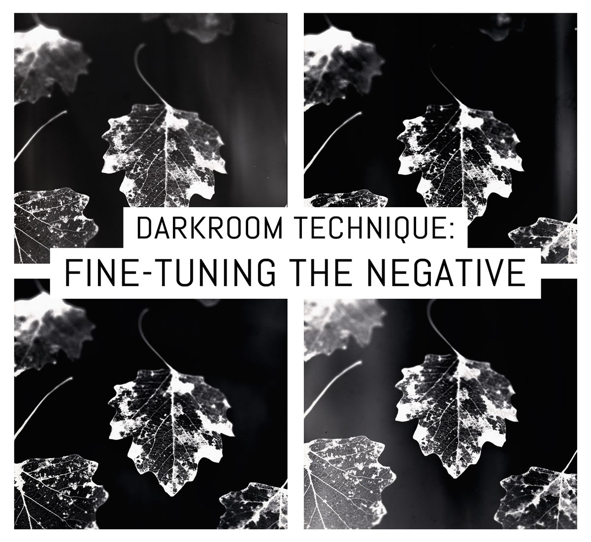 Darkroom technique: fine-tuning the negative