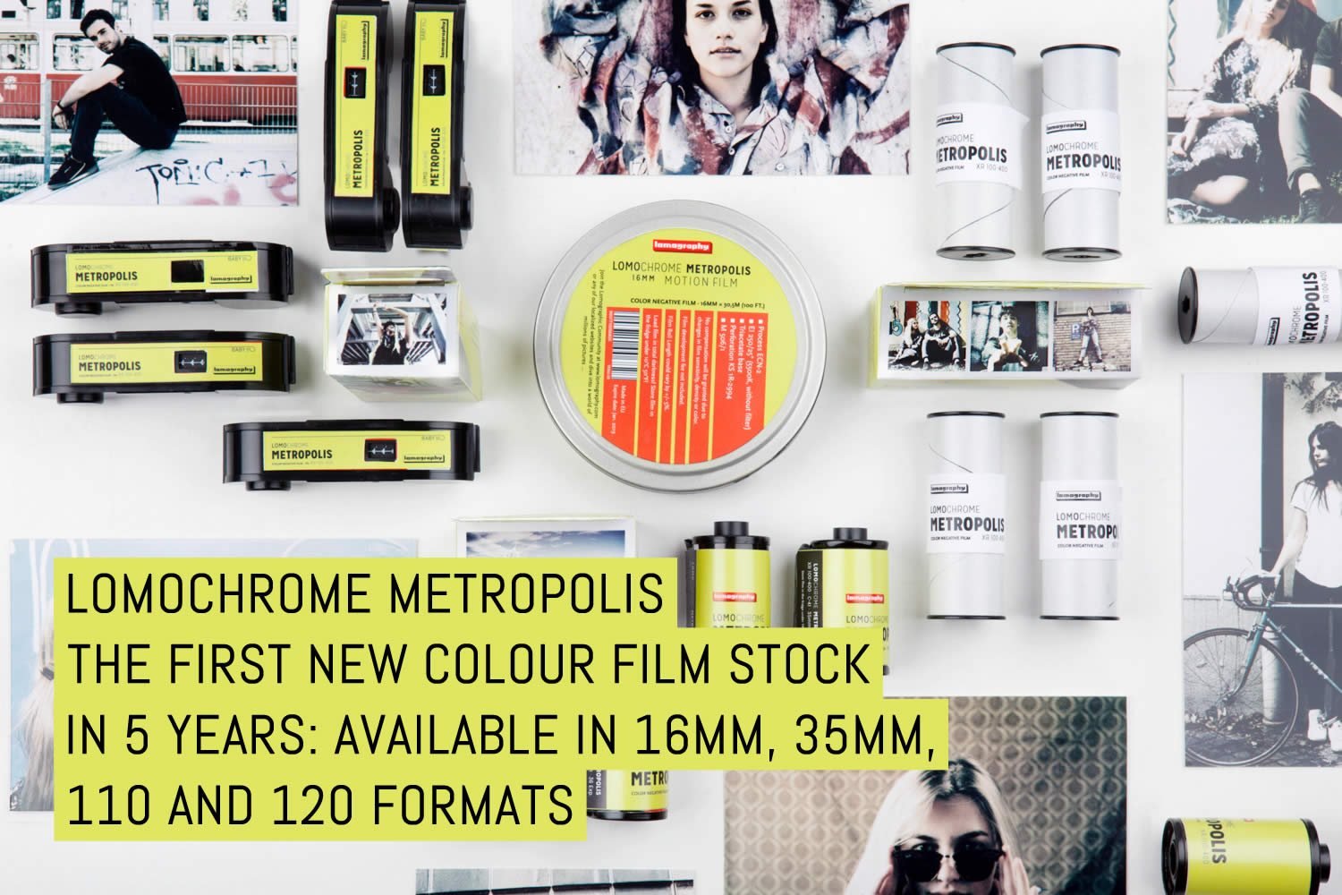 LomoChrome Metropolis, the first new colour film stock in 5 years- available in 16mm, 35mm, 110 and 120 formats