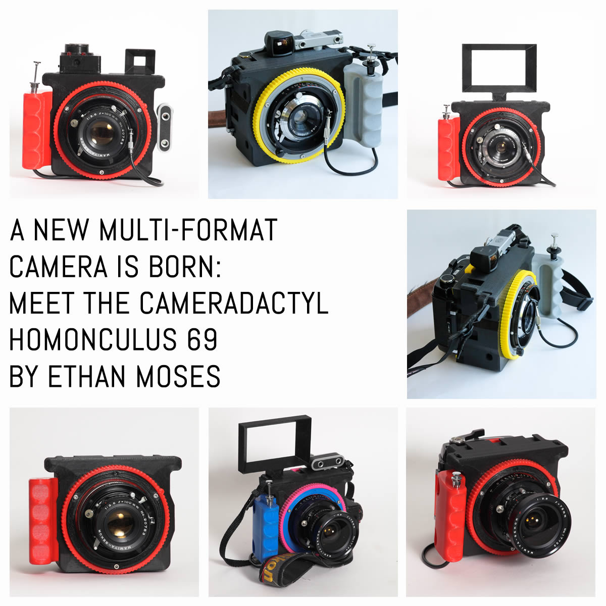 A new multi-format camera is born: meet the CAMERADACTYL HOMONCULUS 69