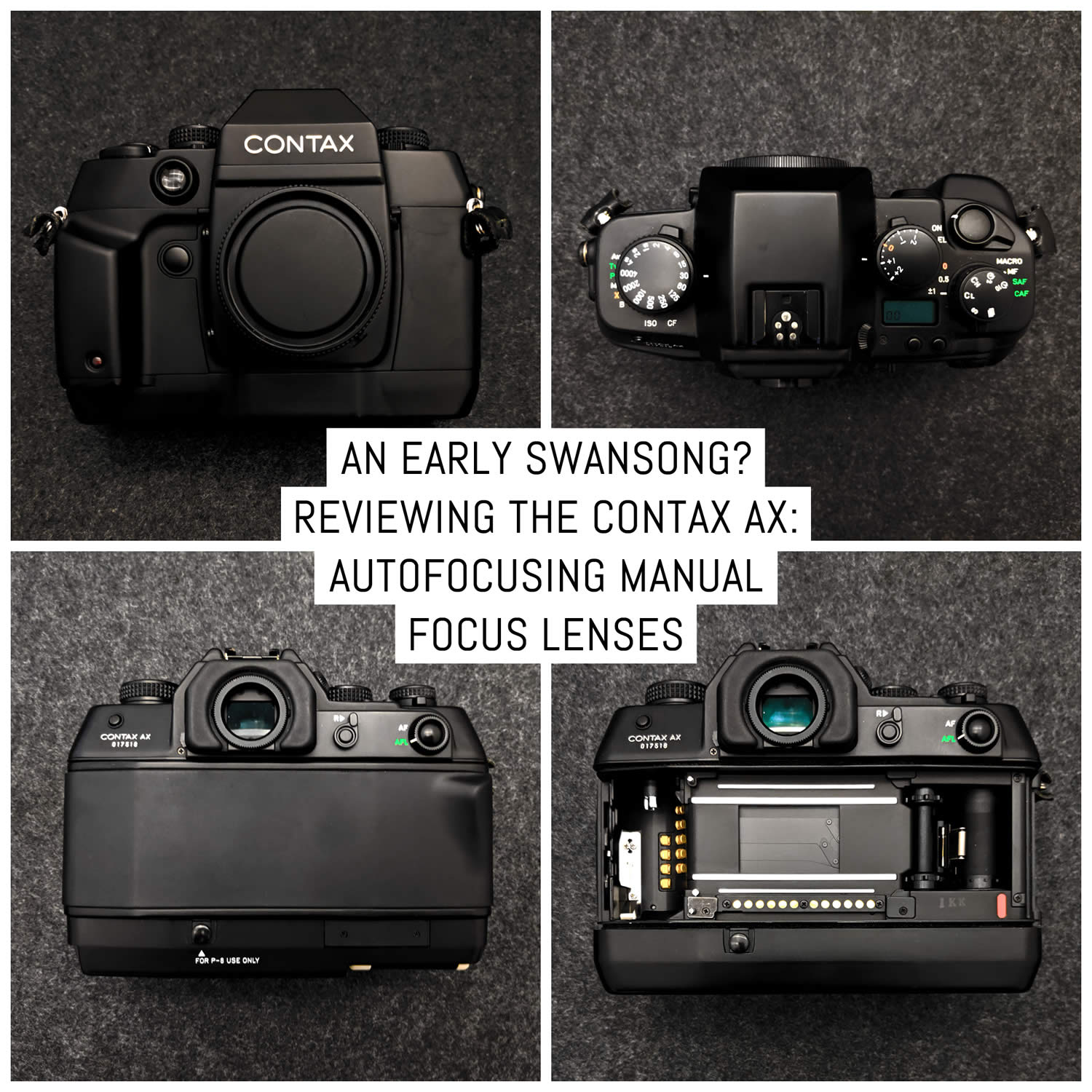 An early swansong? Reviewing the CONTAX AX: autofocusing manual lenses