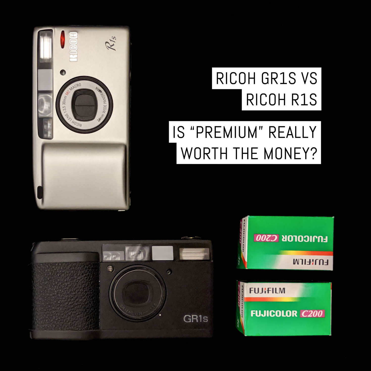 Ricoh GR1s vs Ricoh R1s: Is “premium” really worth the money?