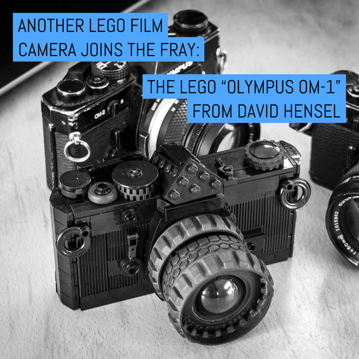 Another LEGO film camera joins the fray: The LEGO “Olympus OM-1” from David Hensel