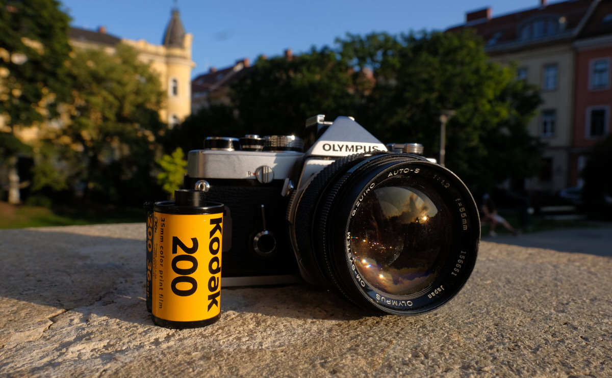 Olympus OM1 55mm f/1.2 and Kodak ColorPlus 200 film