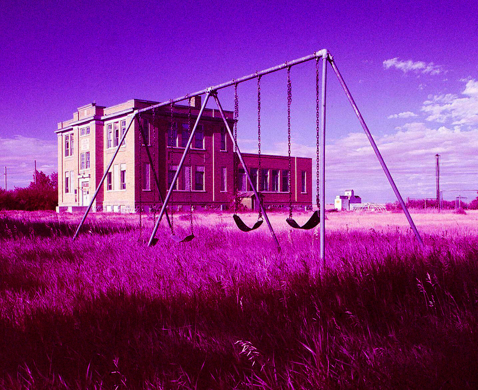5 Frames… Of the Saskatchewan prairies on Kodak AEROCHROME III Infrared Film 1443 (120 Format / EI 400 / Mamiya C330 Professional S)