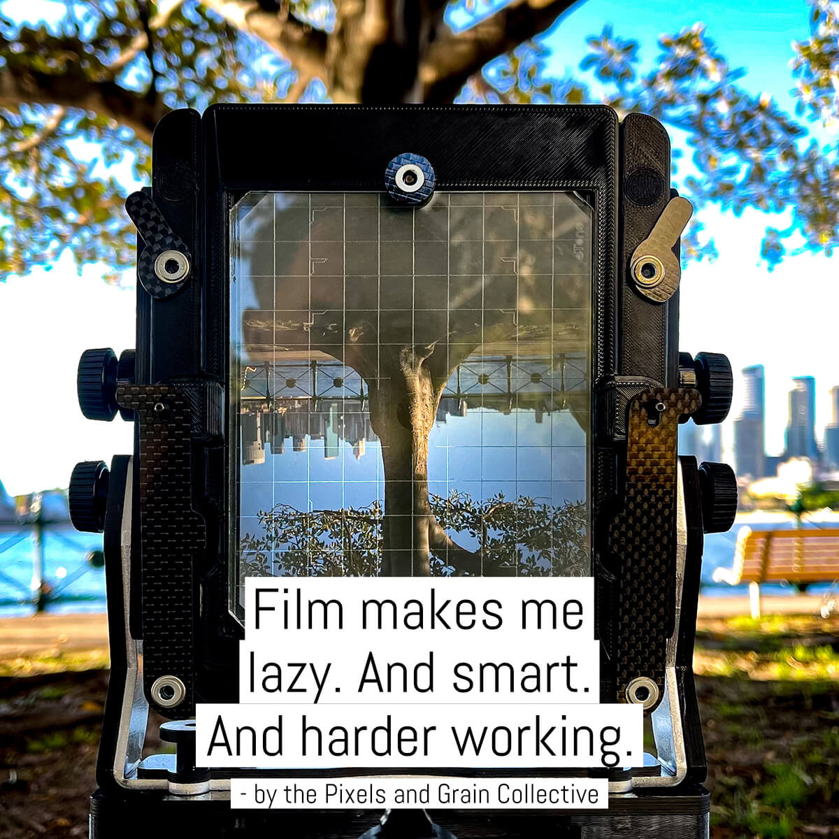 Film makes me lazy. And smart. And harder working.