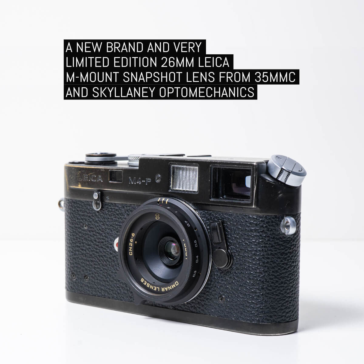 A new brand and very limited edition 26mm Leica M-mount snapshot lens from 35mmc and Skyllaney Optomechanics