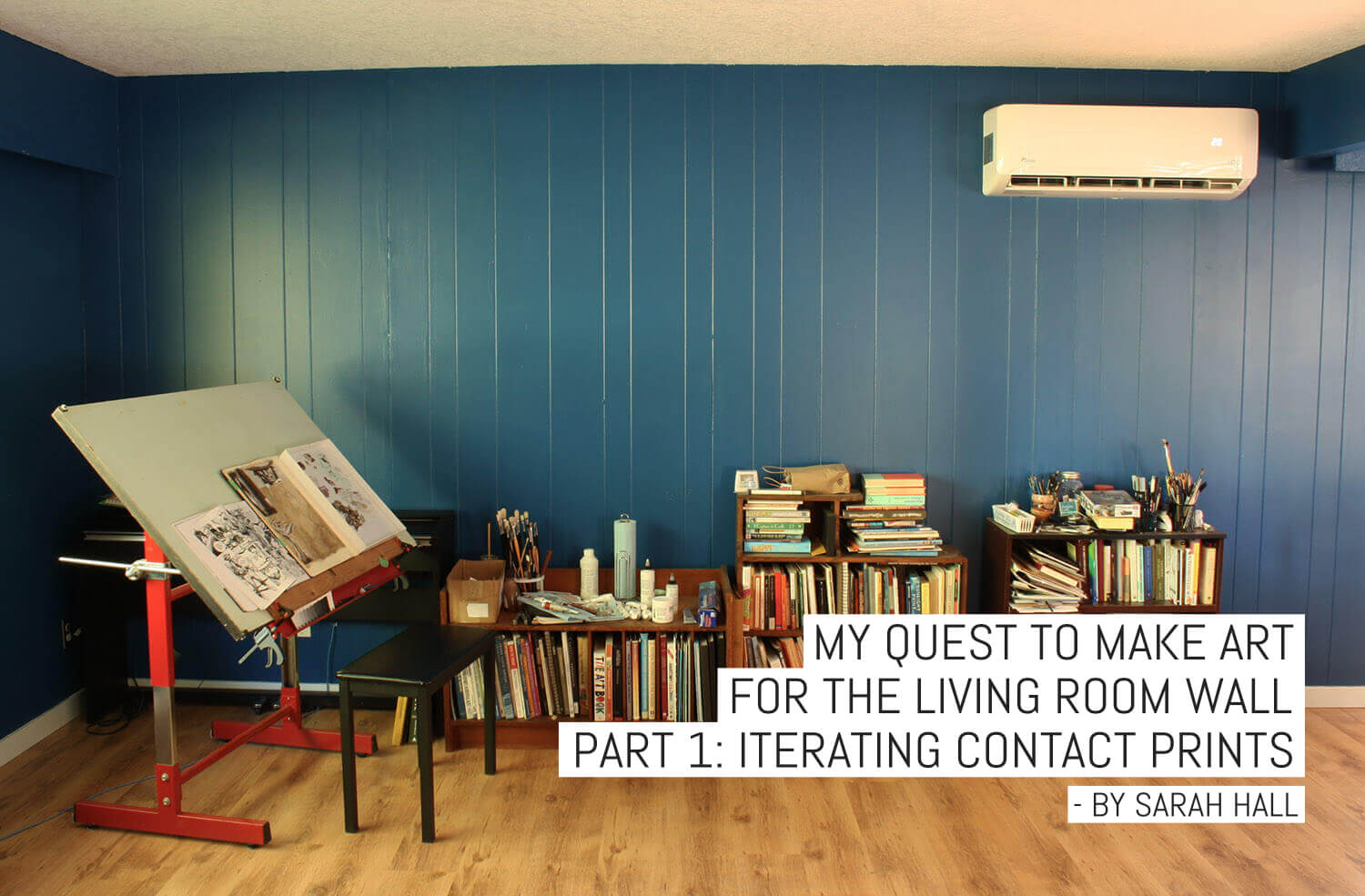 My Quest to make art for the living room wall – Part 1: Iterating contact prints