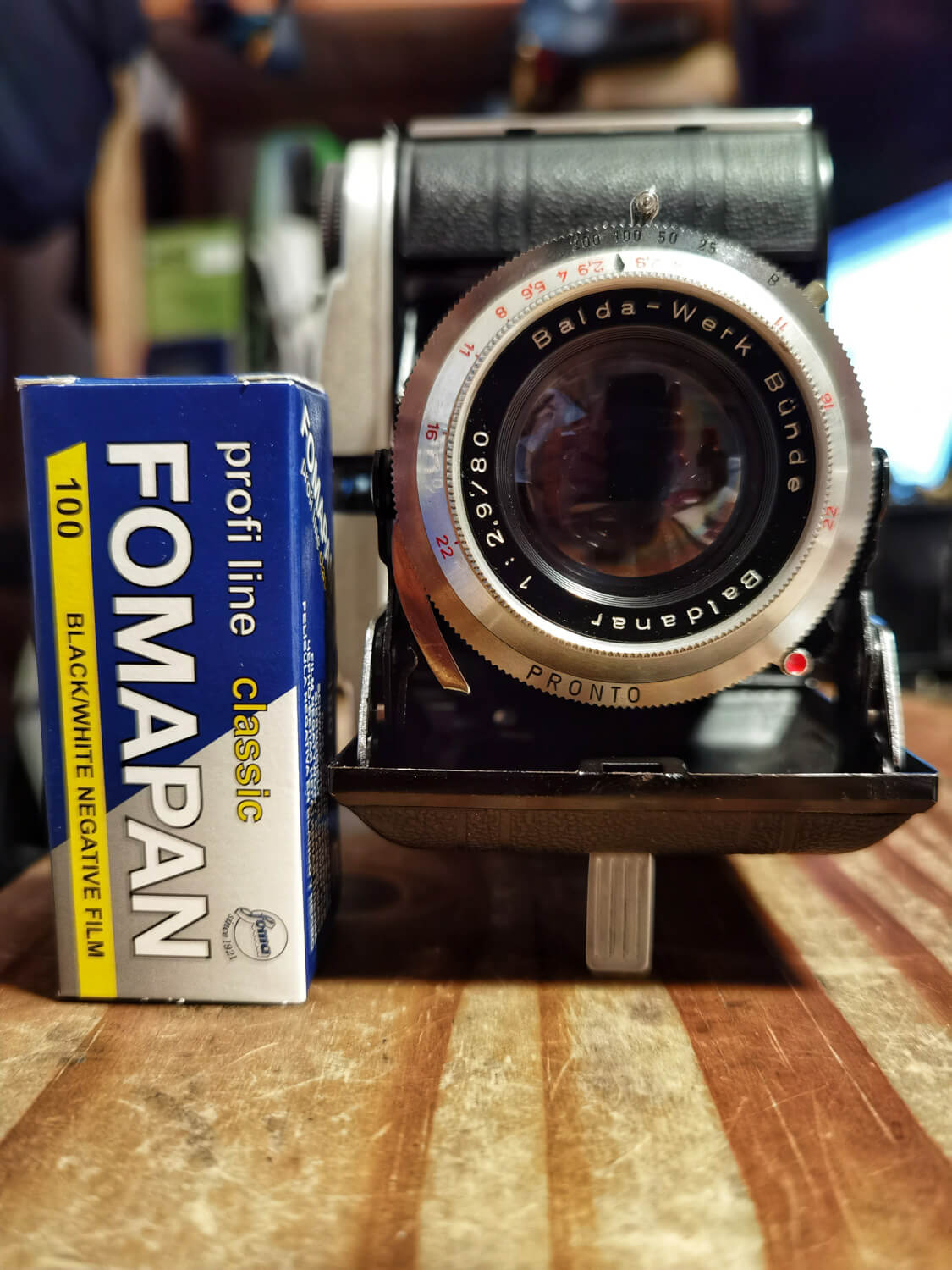 My Balda Baldi 29 and Baldanar 80mm f/2.9 Triplet lens, Leon Blankenhorn